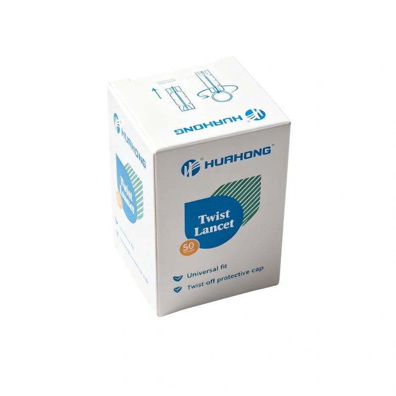 28G Blood Glucose Single Use Lancets - Pack of 50