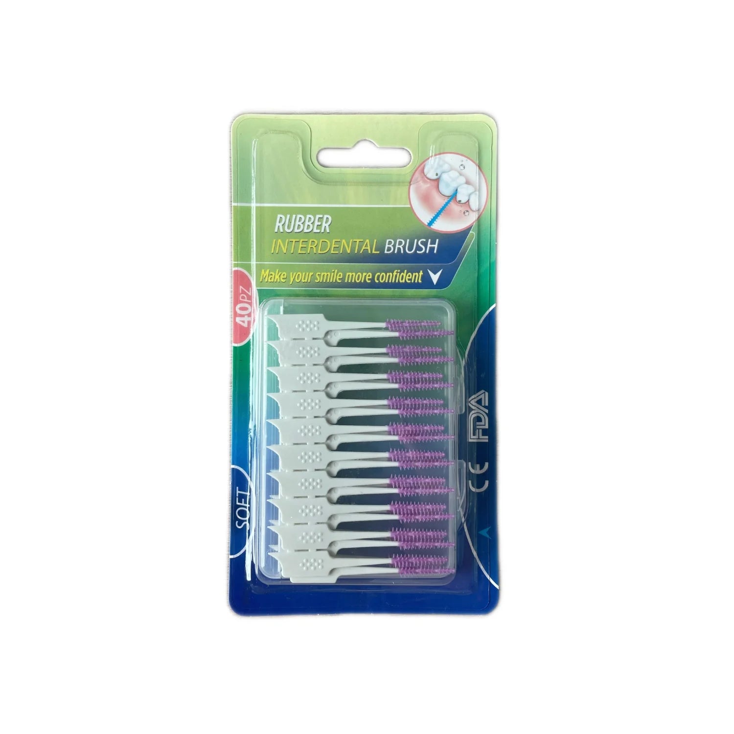 Soft Interdental Rubber Picks for Teeth Cleaning (Small, Medium & Large)