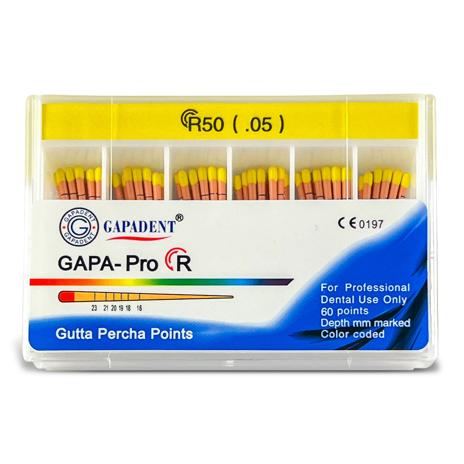 GAPA-Pro R Gutta Percha Points R50 (.05) (60 Points)