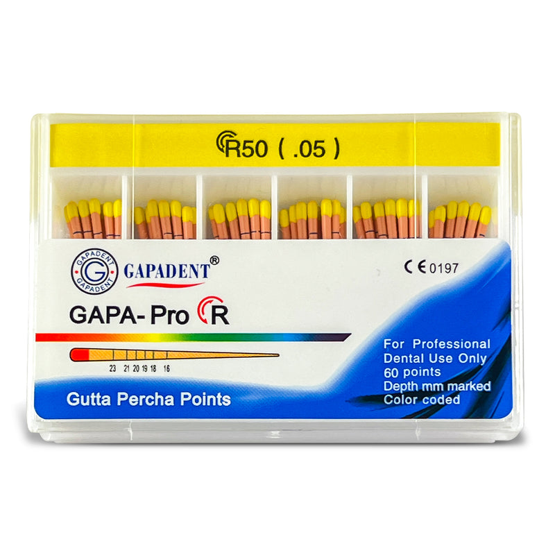 GAPA-Pro R Gutta Percha Points R50 (.05) (60 Points)