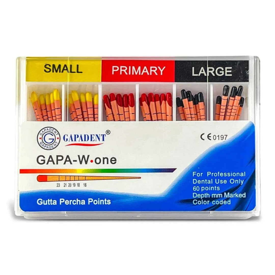 Reciprocating Gutta Percha Points- S,P,L Assorted (pack of 60)