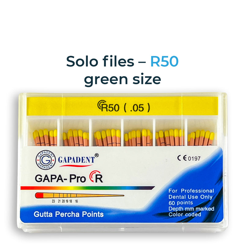 GAPA-Pro R Gutta Percha Points R50 (.05) (60 Points)