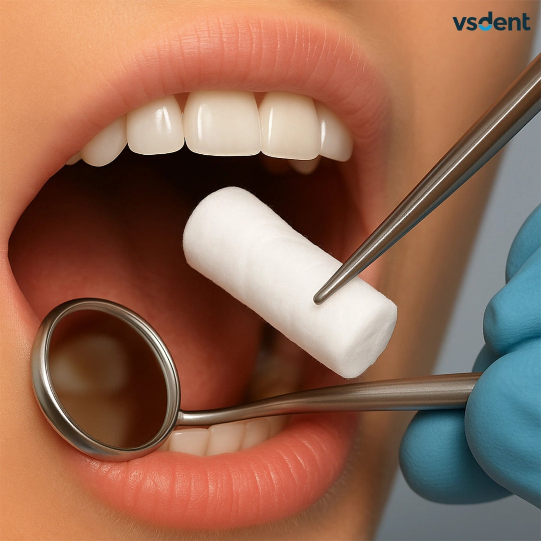 Dental Cotton Rolls 600 Pcs per bag (10x38mm)