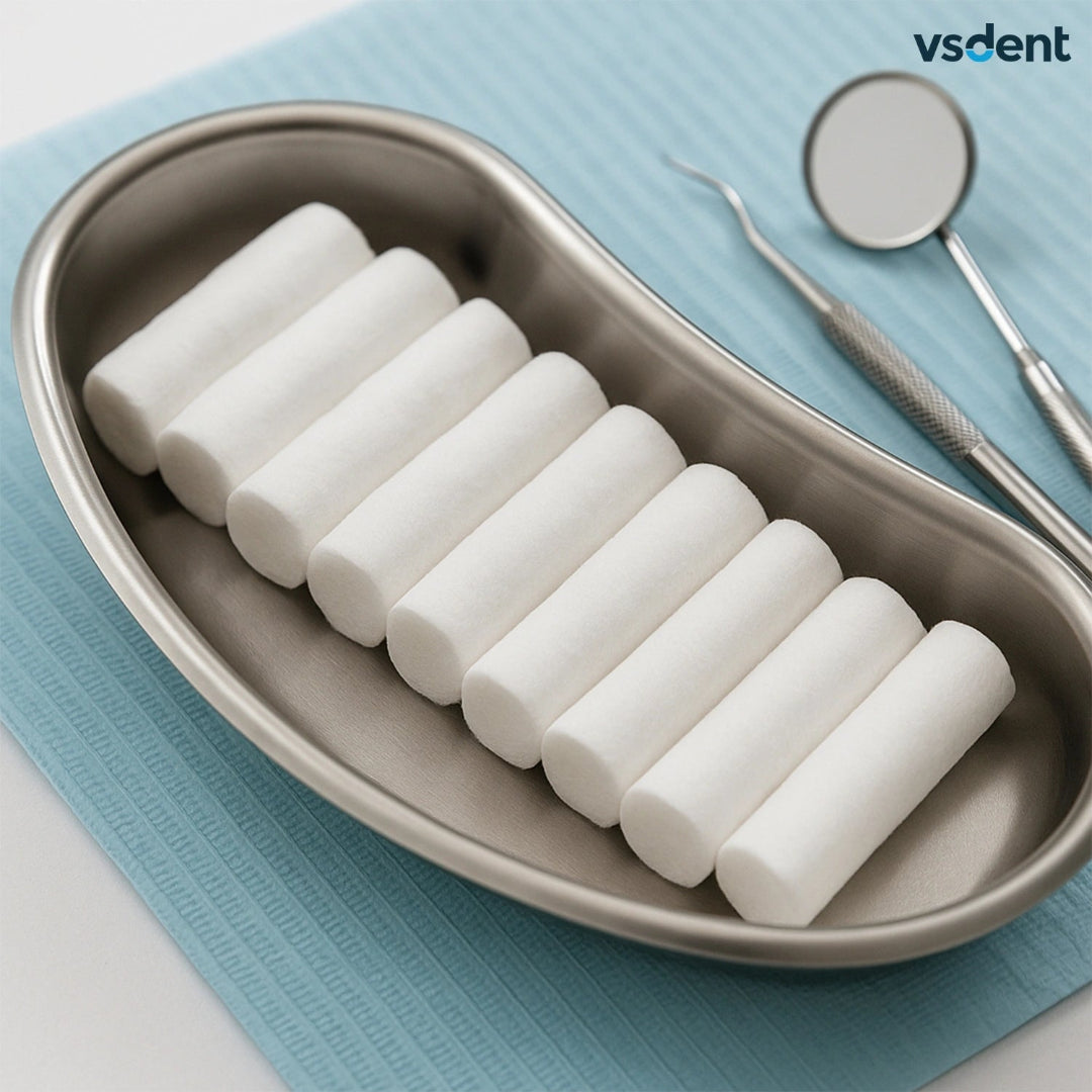 Dental Cotton Rolls 600 Pcs per bag (10x38mm)