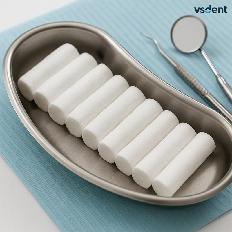 Dental Cotton Rolls 600 Pcs per bag (10x38mm)