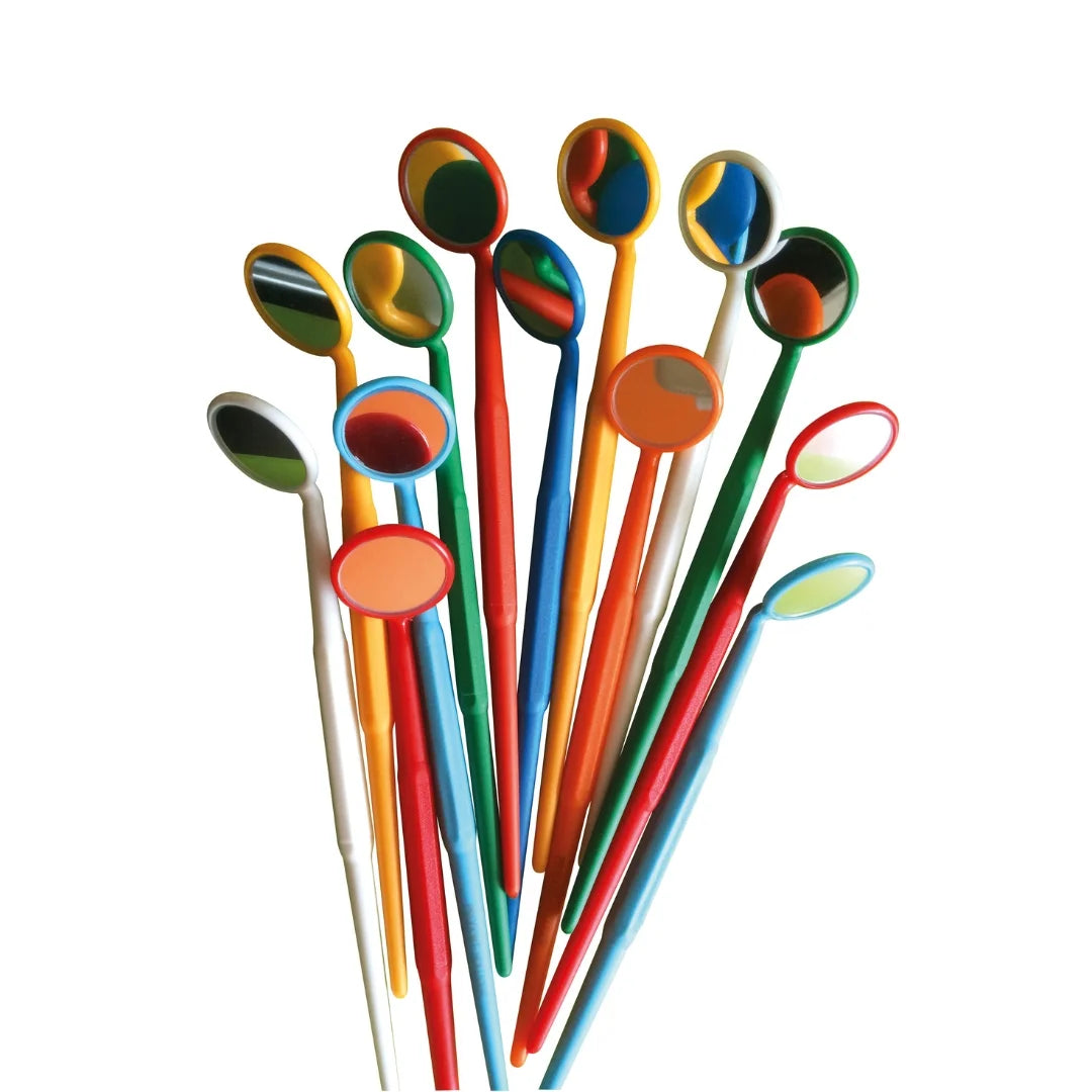 Acteon Plastic Mouth Mirror – Multicoloured (Pack of 36)