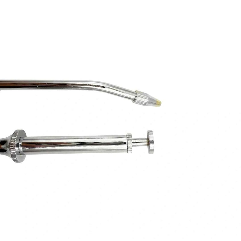 Angled Single-Ended Stainless Steel Amalgam Carrier – Head 2