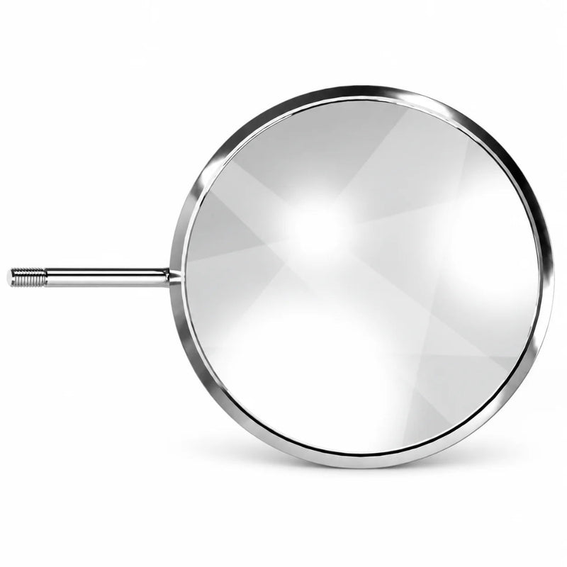 Acteon Rhodium Plain Mouth Mirrors No. 8–10, Simple Stem
