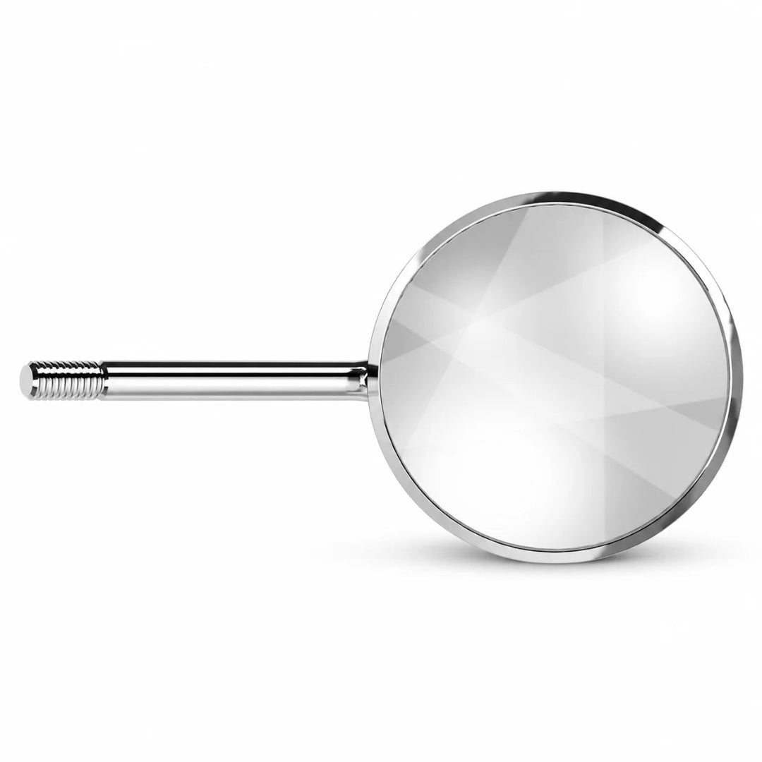Acteon Rhodium Plain Mouth Mirrors No. 2–6, Simple Stem (Box of 12)