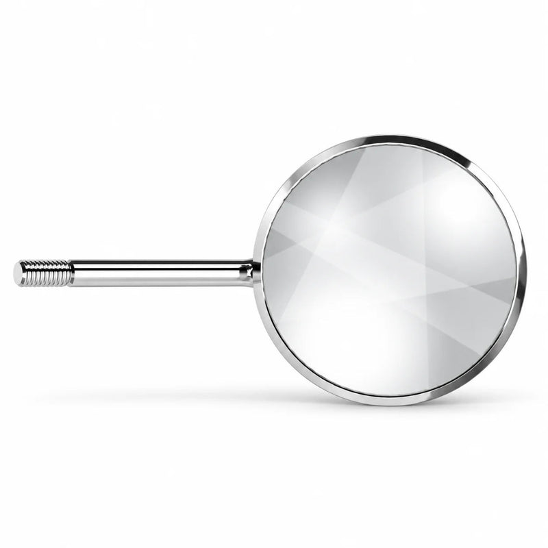 Acteon Rhodium Plain Mouth Mirrors No. 2–6, Simple Stem (Box of 12)