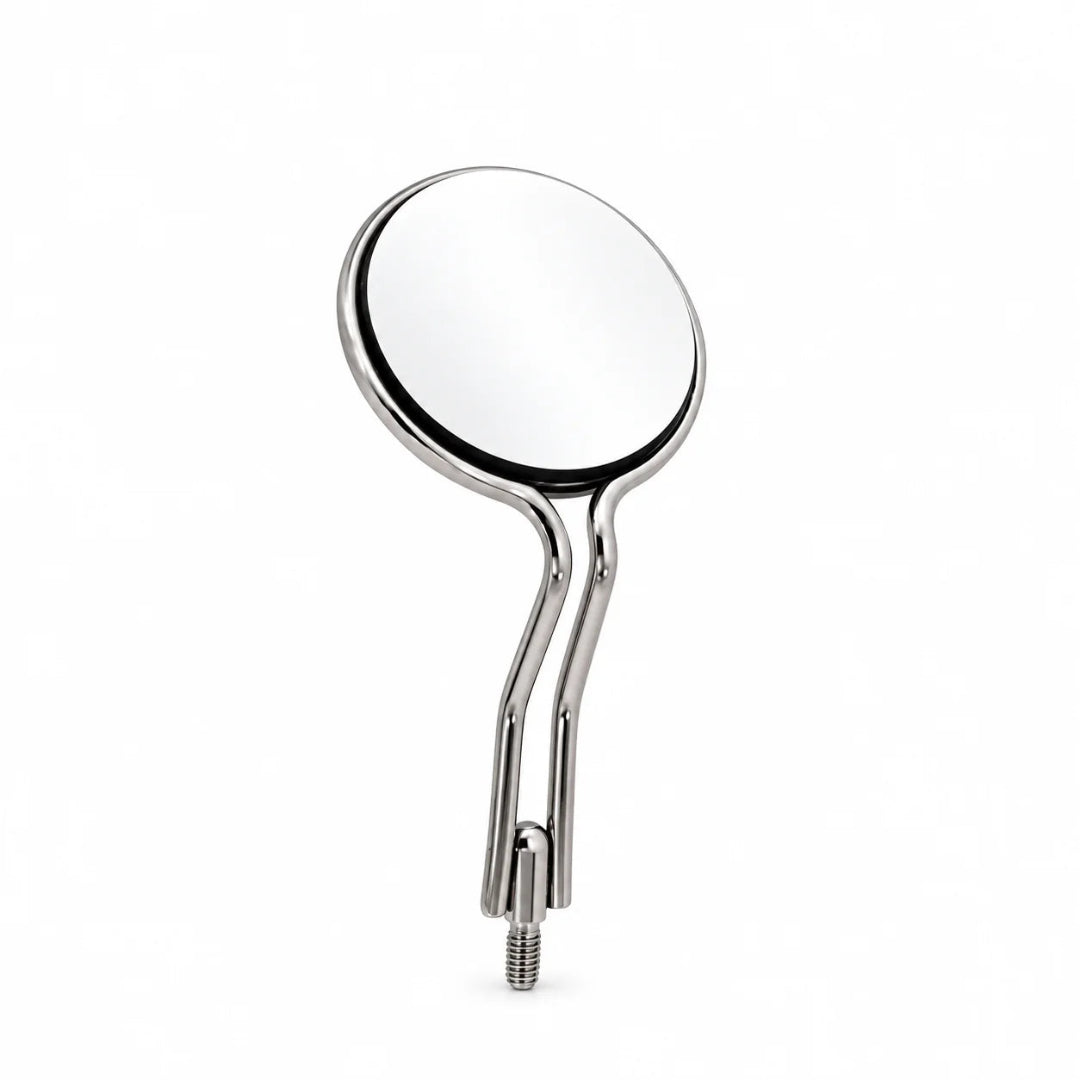 Acteon Double-Sided Rhodium Mouth Mirror No. 5 – Simple Stem