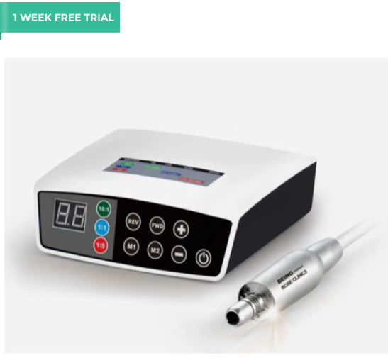 Being Brushless Electric LED Portable Micromotor System + 1:5 Speed Increasing LED Handpiece (14749622632826)
