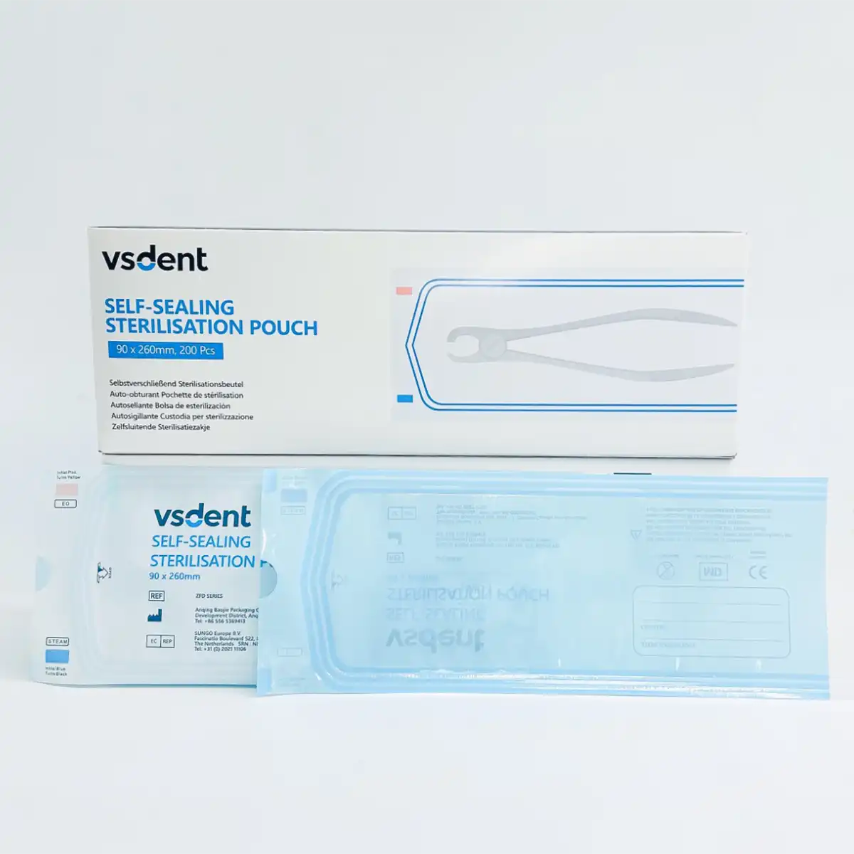 Dental Self Sealing Sterilisation Pouches Available in 4 Sizes (Pack of 200)