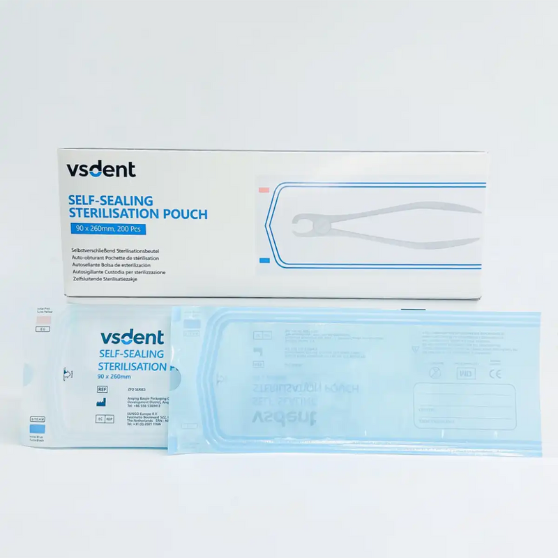 Dental Self Sealing Sterilisation Pouches Available in 4 Sizes (Pack of 200)