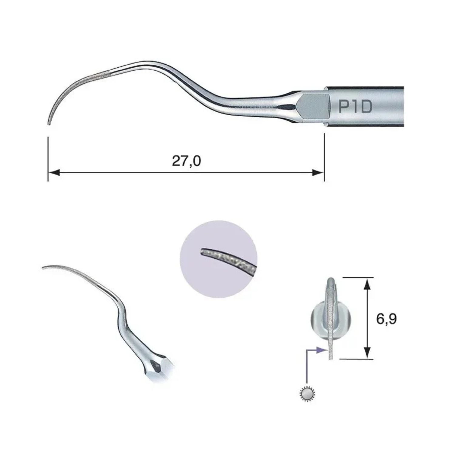 NSK Varios P1D Perio Tip (B1G1F) Length