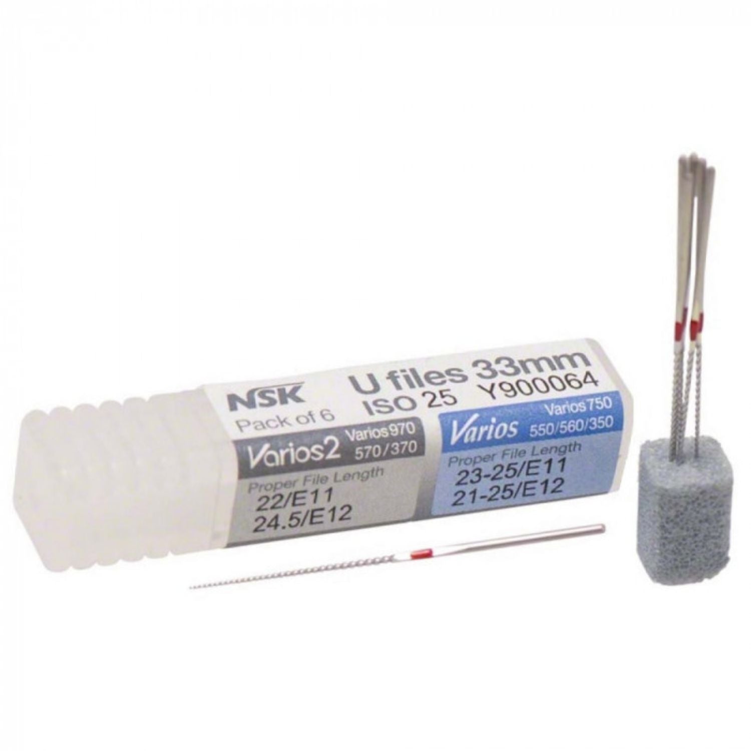 U Sharp Files NSK 33mm U Files | Order today for next day delivery | QUDENT