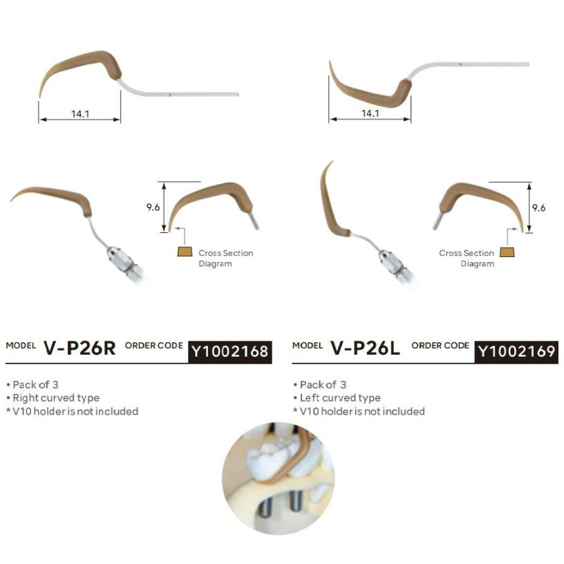 NSK Varios Ultrasonic Tips Maintenance Perio Control V-Tip (14720901611898)
