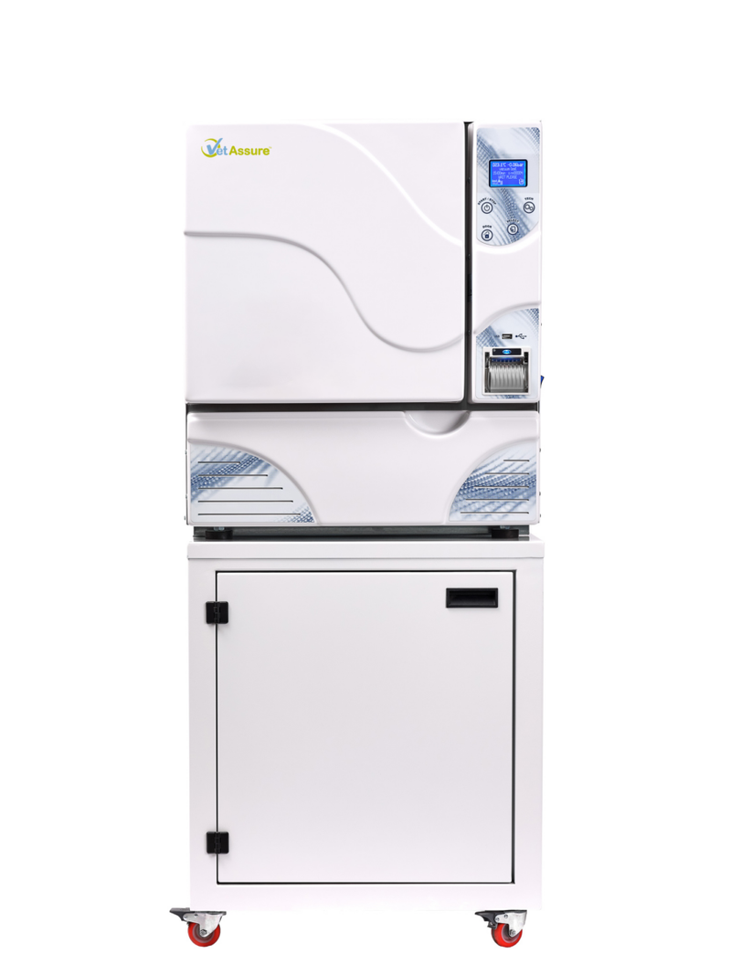 Midmark VetAssure Veterinary 1 and 3 Phase 60 Litres B-Class Autoclave Incl. Printer + Data Logger + Base Cabinet (8392607236351)