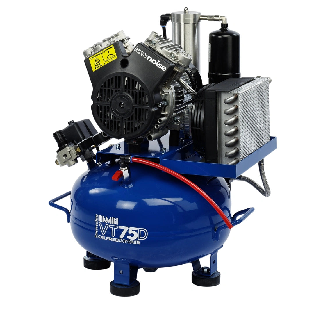 Bambi VT75D Oil-Free Air Compressor with Dryer