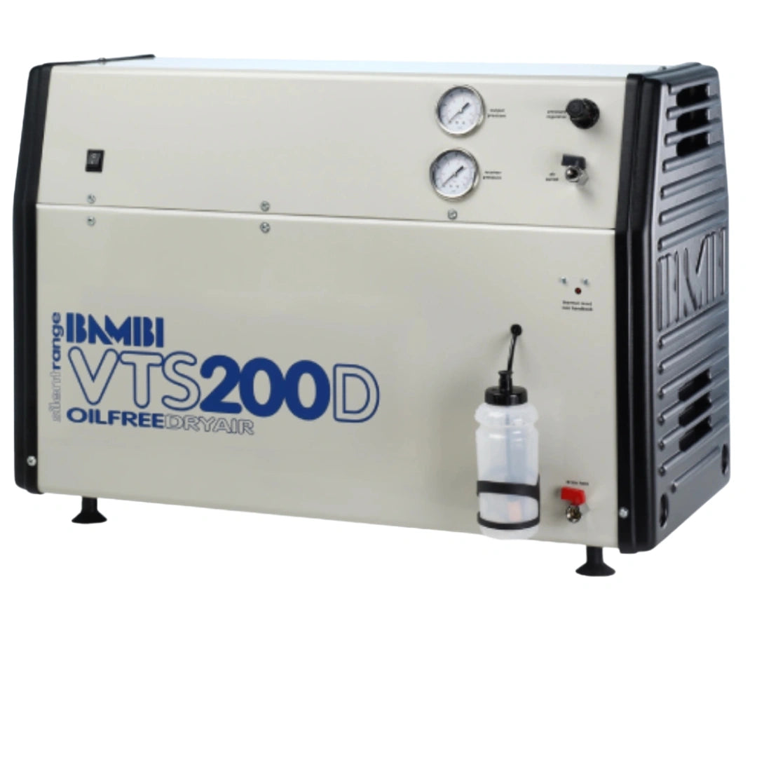 Bambi VTS200D Silent Oil-Free Compressor with Dryer
