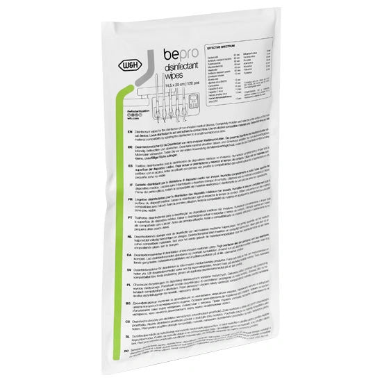 W&H BePro Disinfectant 120 Wipes Refillable Soft Pack
