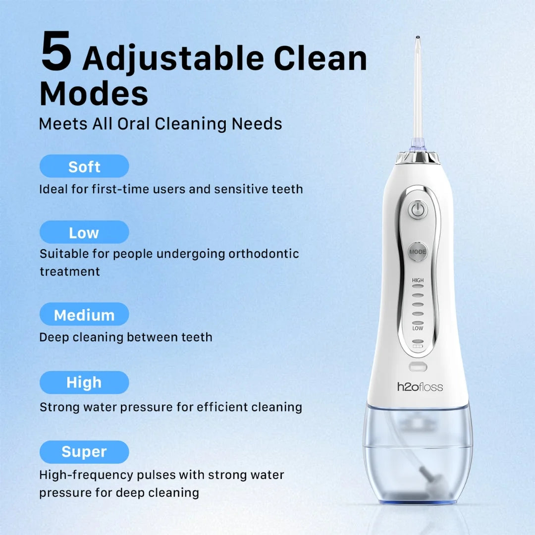 H2ofloss HF-6 White Oral Water Flosser