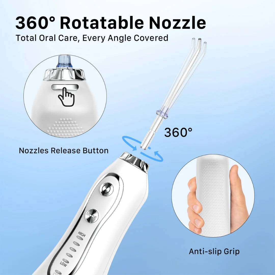 H2ofloss HF-6 White Oral Water Flosser