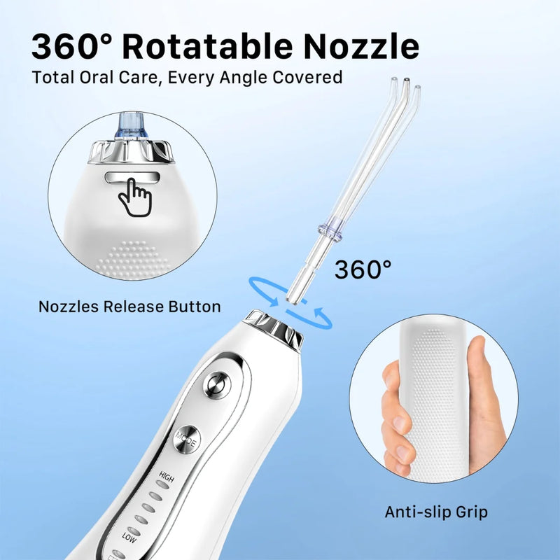 H2ofloss HF-6 White Oral Water Flosser
