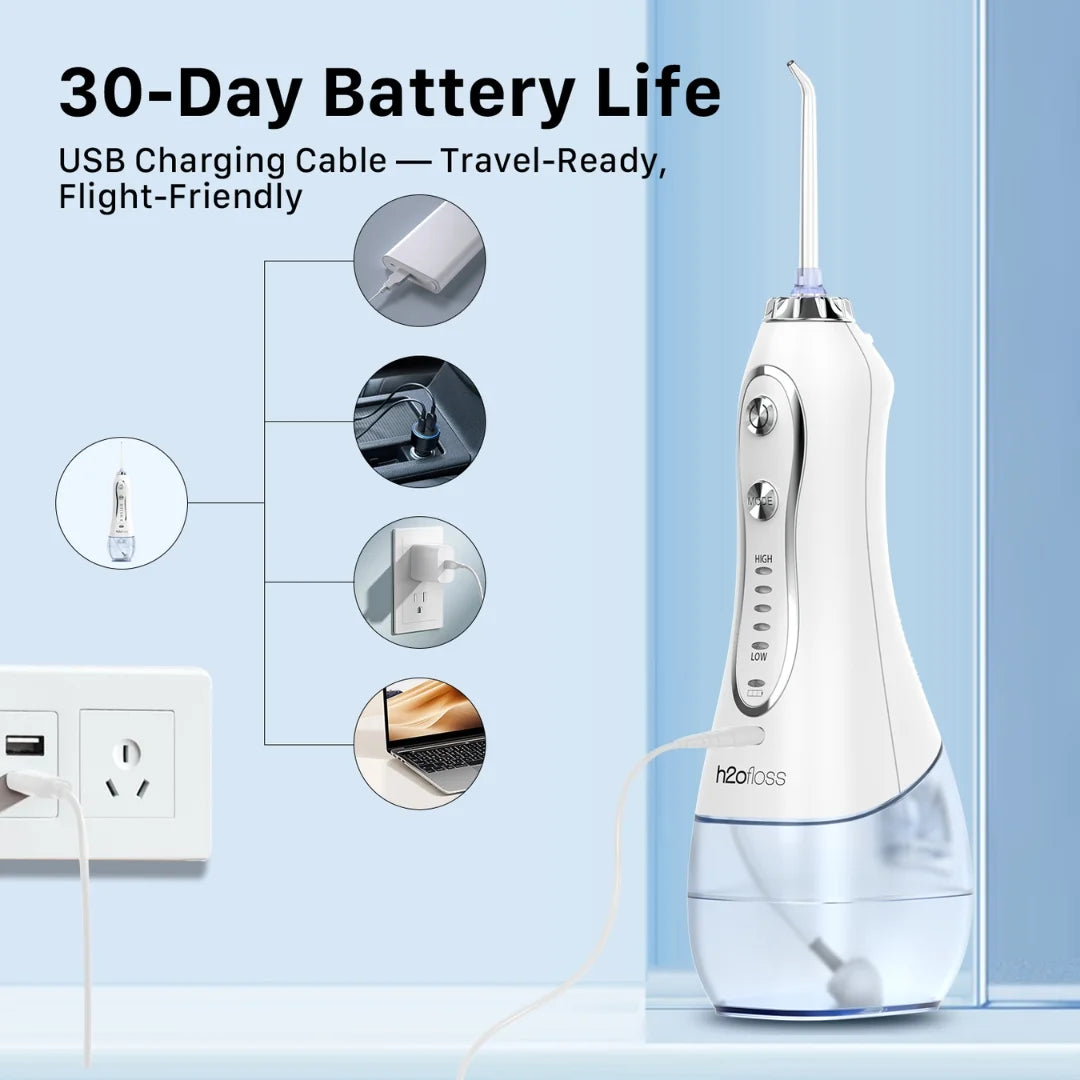 H2ofloss HF-6 White Oral Water Flosser