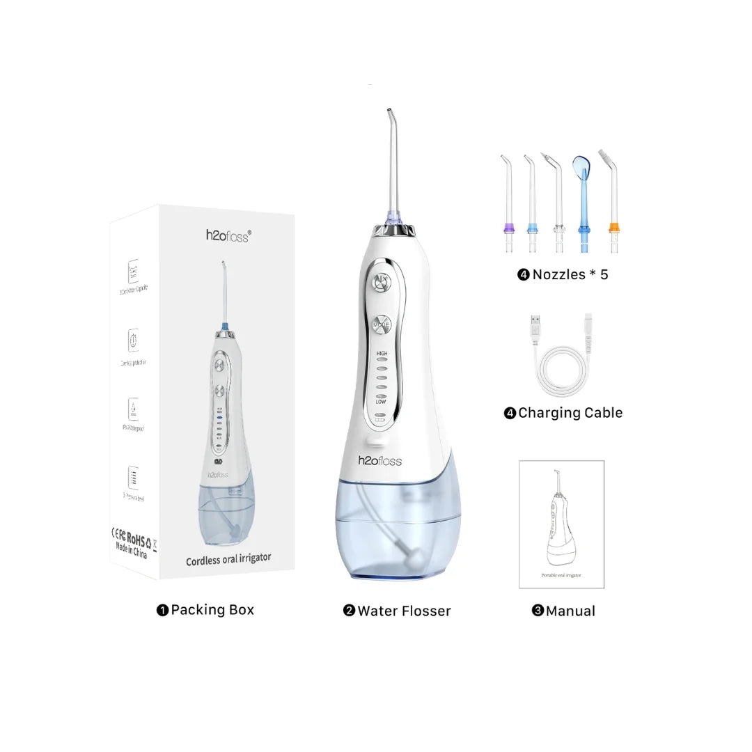 H2ofloss HF-6 White Oral Water Flosser