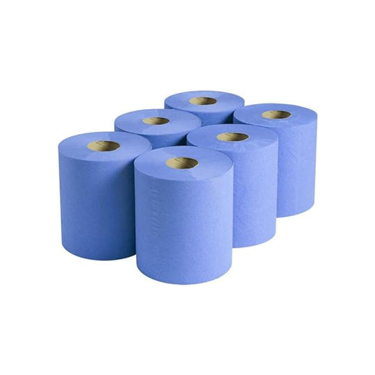 Centrefeed Blue Roll  150M-2 Ply | Pack of 6 (8500665811199)