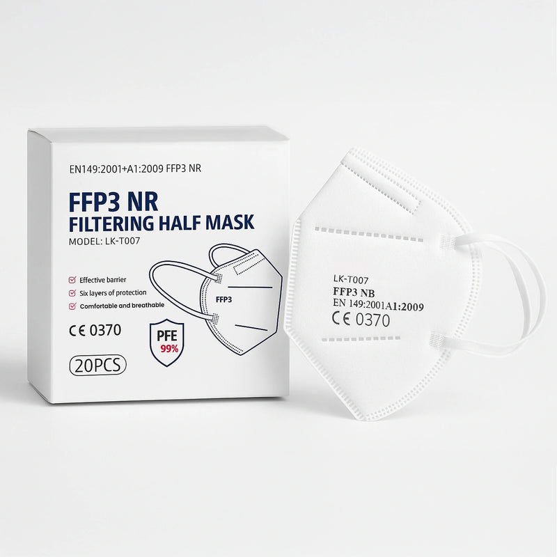 FFP3 Face Masks, Disposable Respirator Masks (Pack Of 20 (8759077306623)