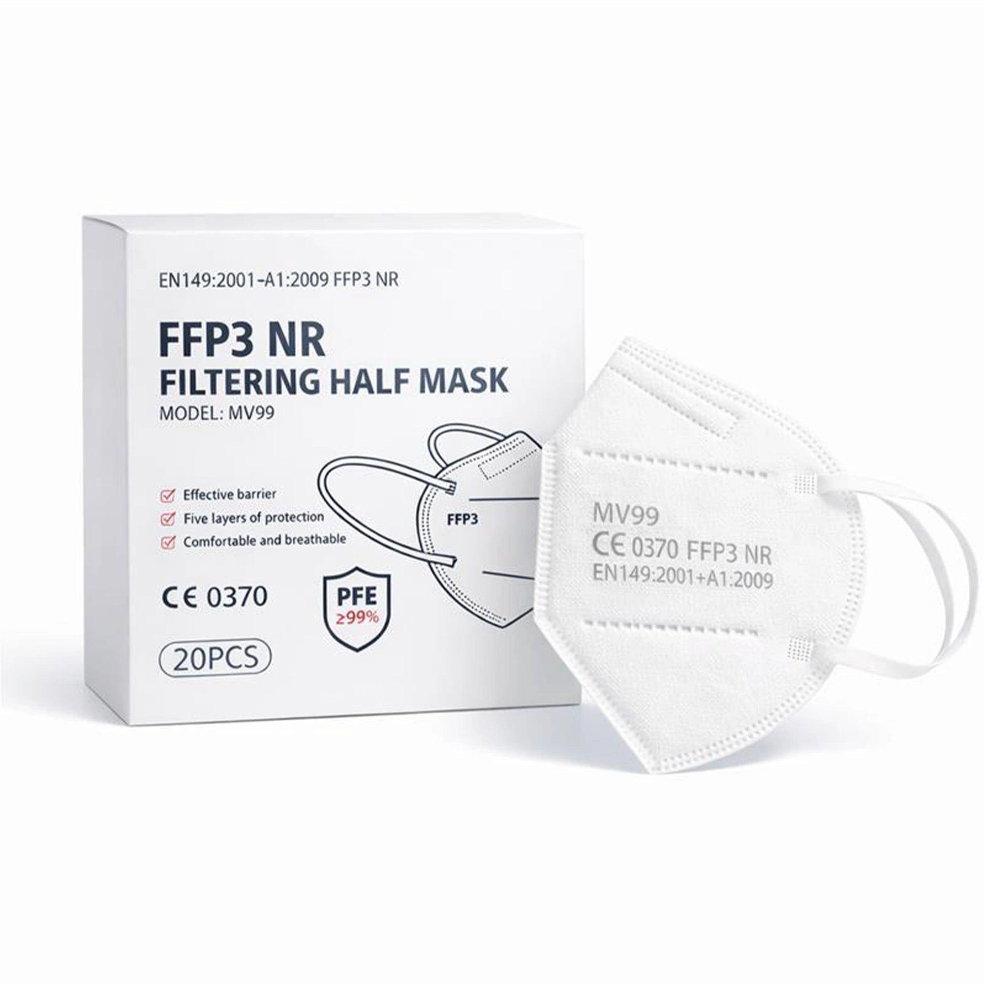 FFP3 Face Masks, Disposable Respirator Masks 