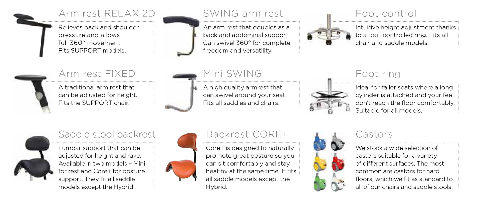 Support Design Classic Advanced Saddle Stool (4440310251607)