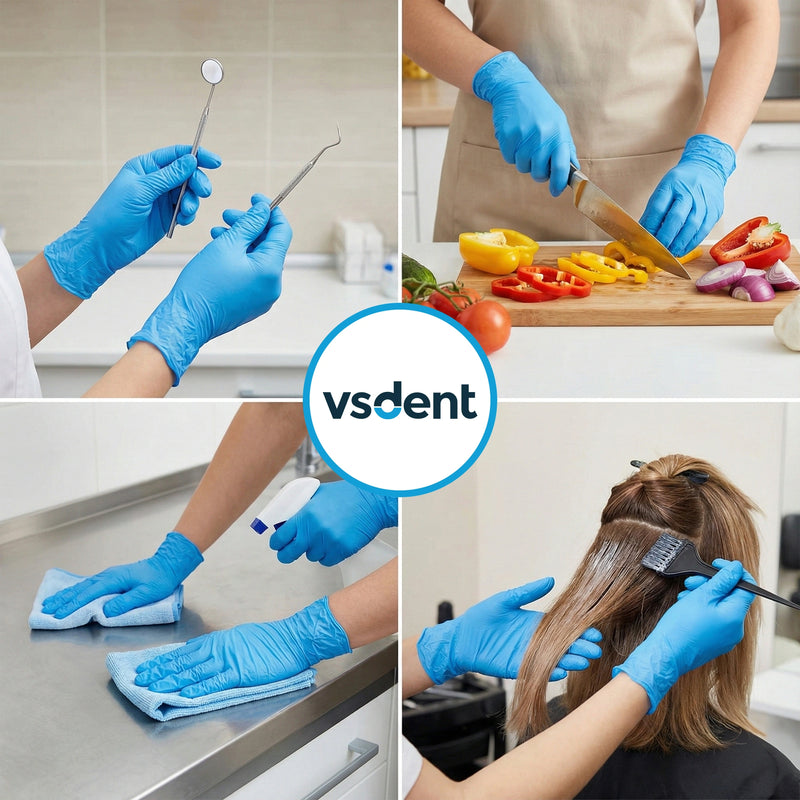 Blue Nitrile Gloves Case (1 Case = 10 Boxes)