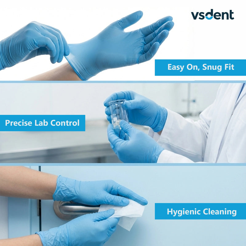 Blue Nitrile Gloves Pack Of 100