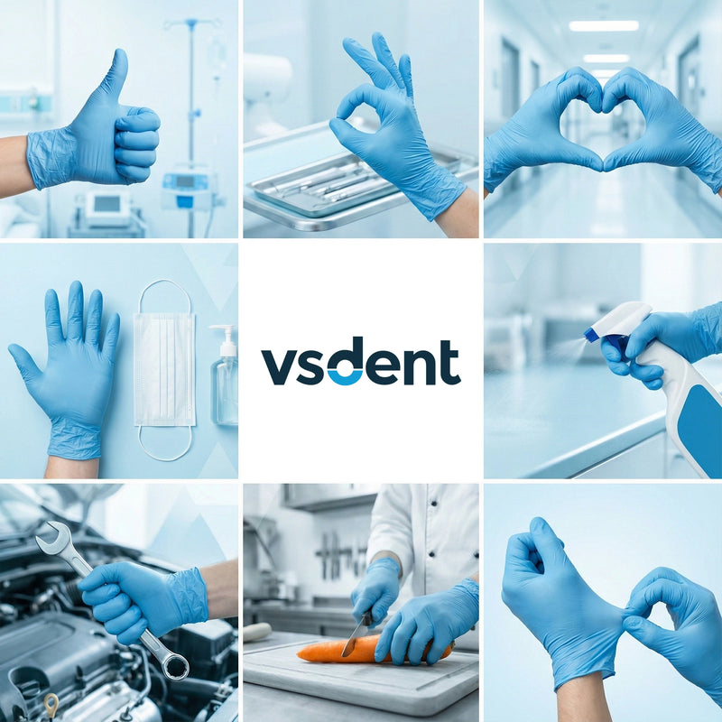 Blue Nitrile Gloves Case (1 Case = 10 Boxes)