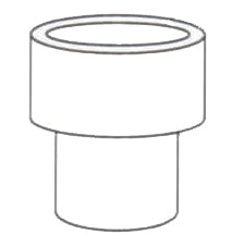 Cattani Suction Adaptors 16 to 11mm Grey (Pack of 10) (4440335679575)