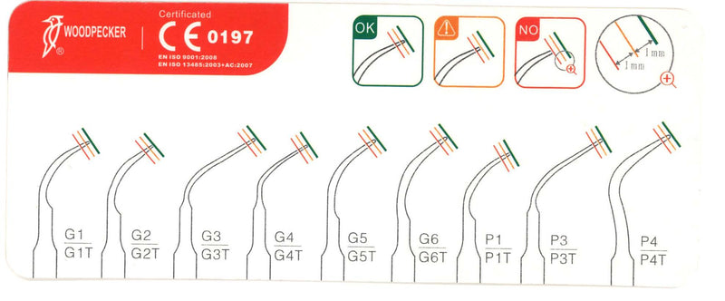 Woodpecker Ultrasurgery Retro Surgical Tip Kit (4440375525463)