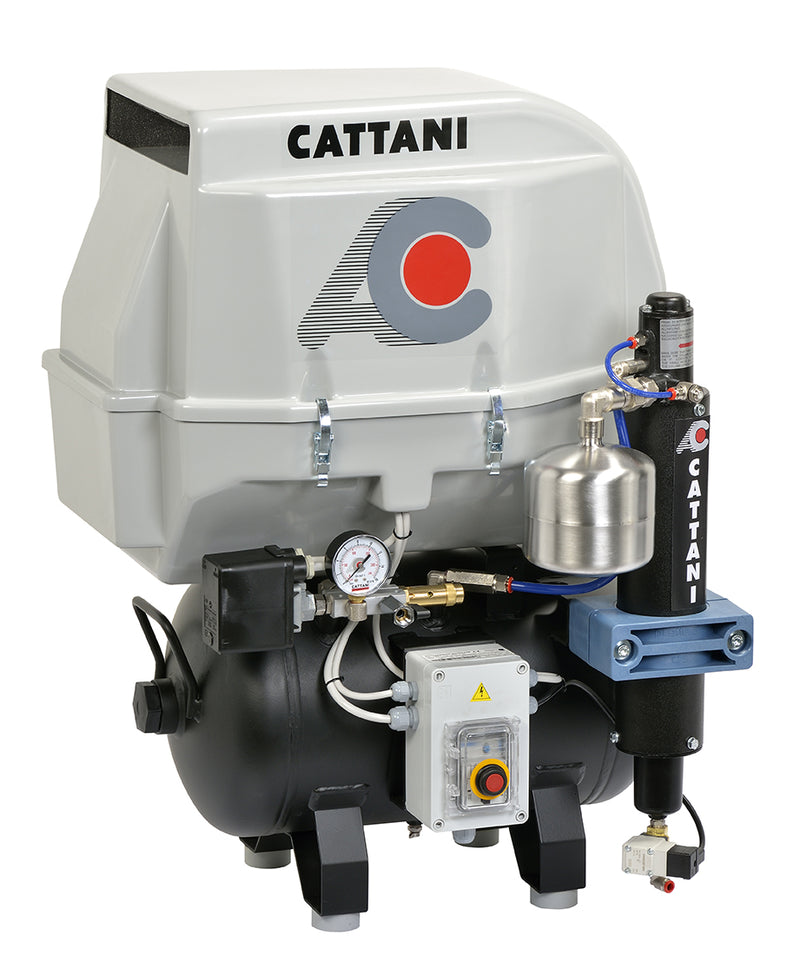 Cattani AC100Q Compressor With Dryer & Noise Reducing Cover (4440366088279)