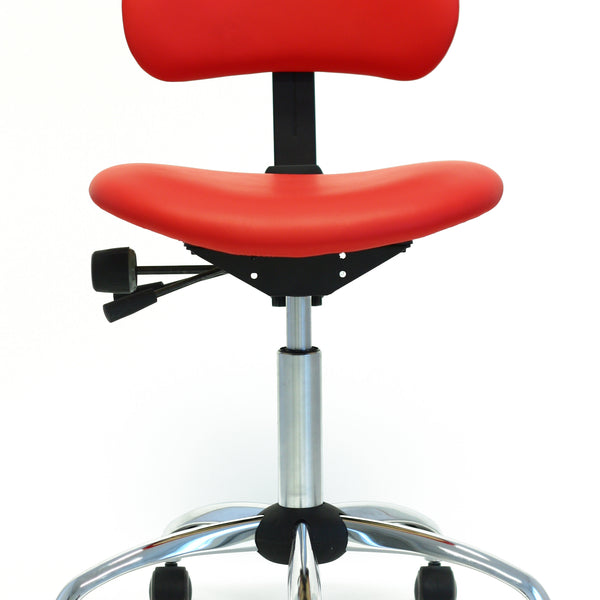 Rh saddle shop leather stool