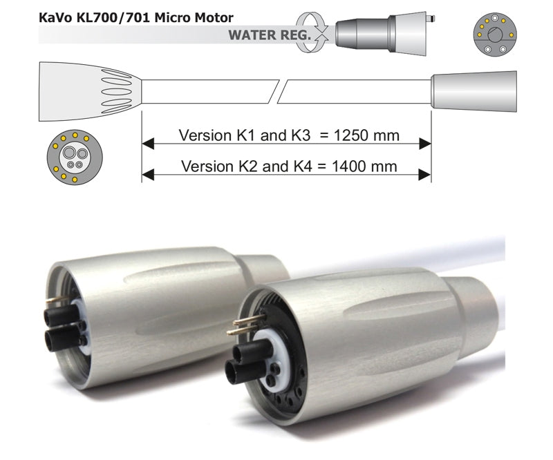 Motorschlauch für KaVo® KL 700/KL 701/KL 703 Motor grau 1300 mm von M Motorschlauch für KaVo® KL 700/KL 701/KL 703 Motor grau 1300 mm von M
