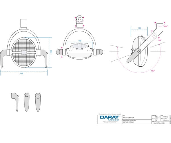 Daray Ultra LED Dental Light Upgrade Kit (4440380670039)